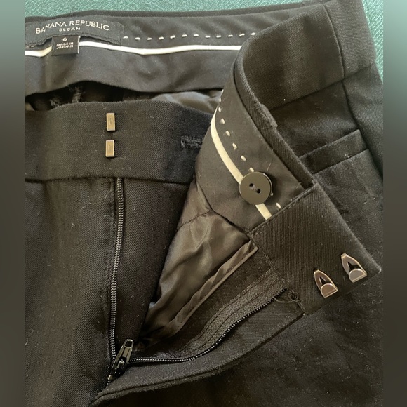 BANANA REPUBLIC BASIC BLACK PANTS - Picture 3 of 5